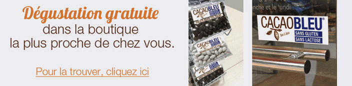 liste des points de vente Cacao Bleu